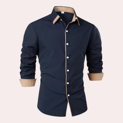 Men's Shirt - Contrasting Collar with Contrasting Cuffs 1