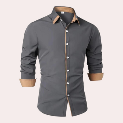 Men's Shirt - Contrasting Collar with Contrasting Cuffs 2