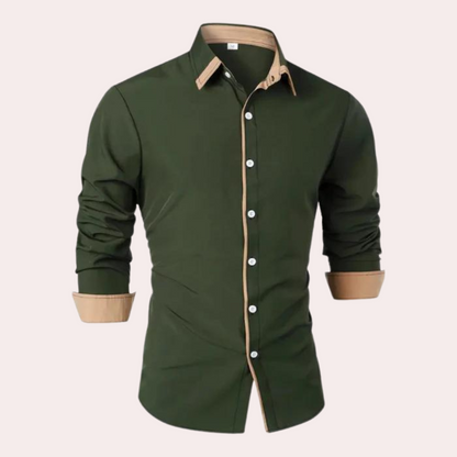 Men's Shirt - Contrasting Collar with Contrasting Cuffs 3