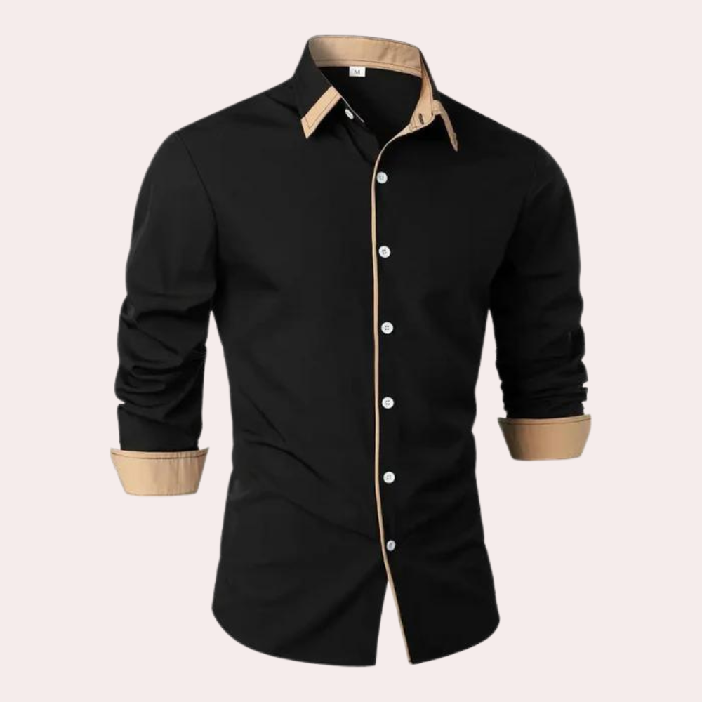 Men's Shirt - Contrasting Collar with Contrasting Cuffs 4