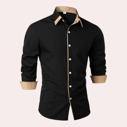 Men's Shirt - Contrasting Collar with Contrasting Cuffs 4