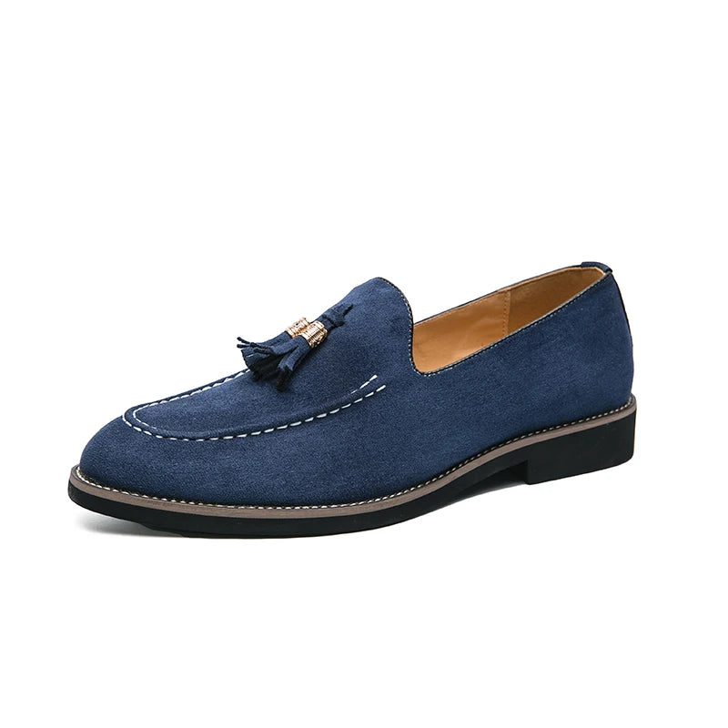Men's Suede Loafers – Pointed Toe Design for Casual Sophistication 0