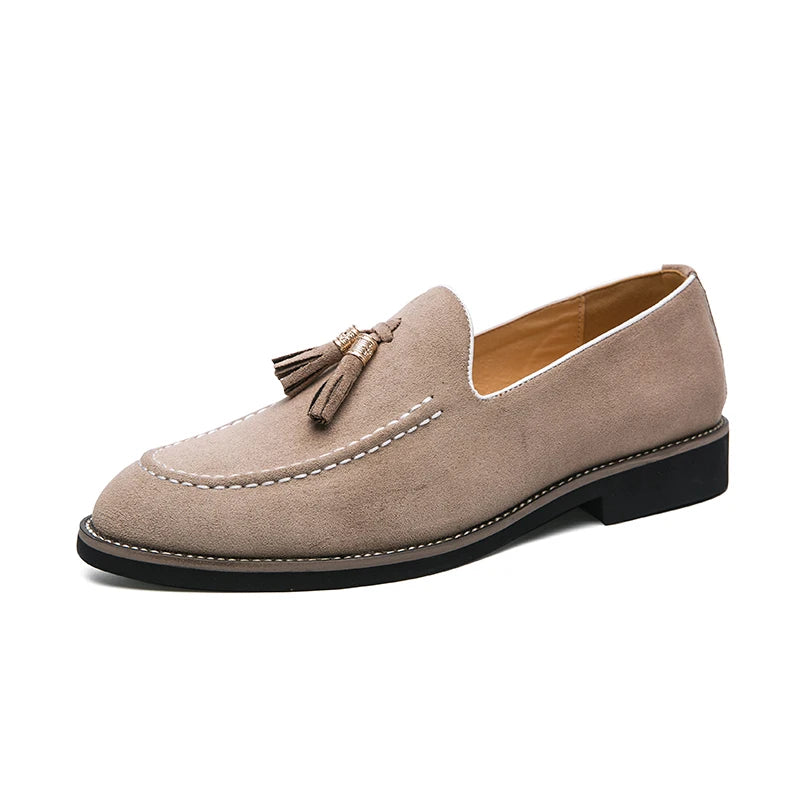 Men's Suede Loafers – Pointed Toe Design for Casual Sophistication 4