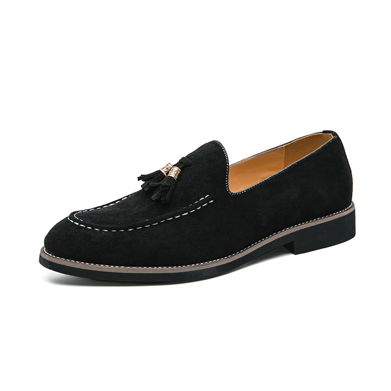 Men's Suede Loafers – Pointed Toe Design for Casual Sophistication 5