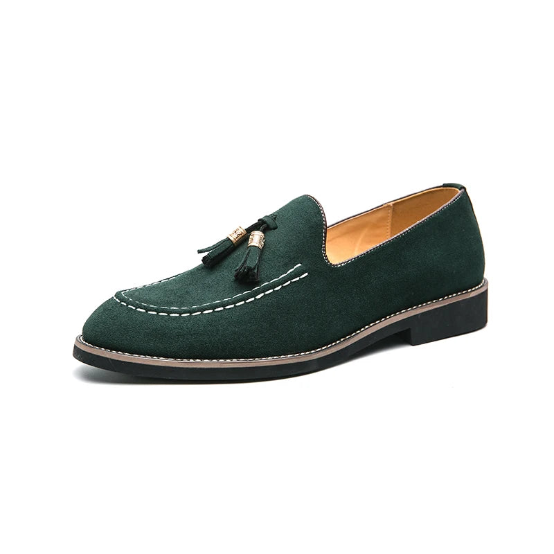 Men's Suede Loafers – Pointed Toe Design for Casual Sophistication 6