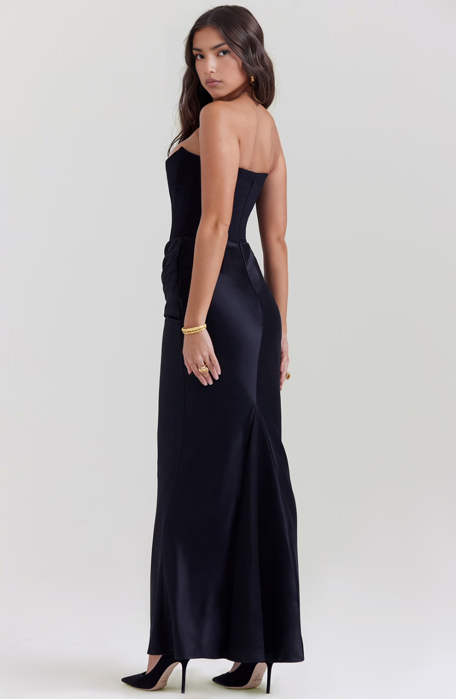 Mia Strapless Corset Maxi Dress 2