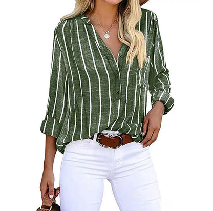 Mia | Relaxed Striped Summer Blouse with Airy Fit - Lumina 3
