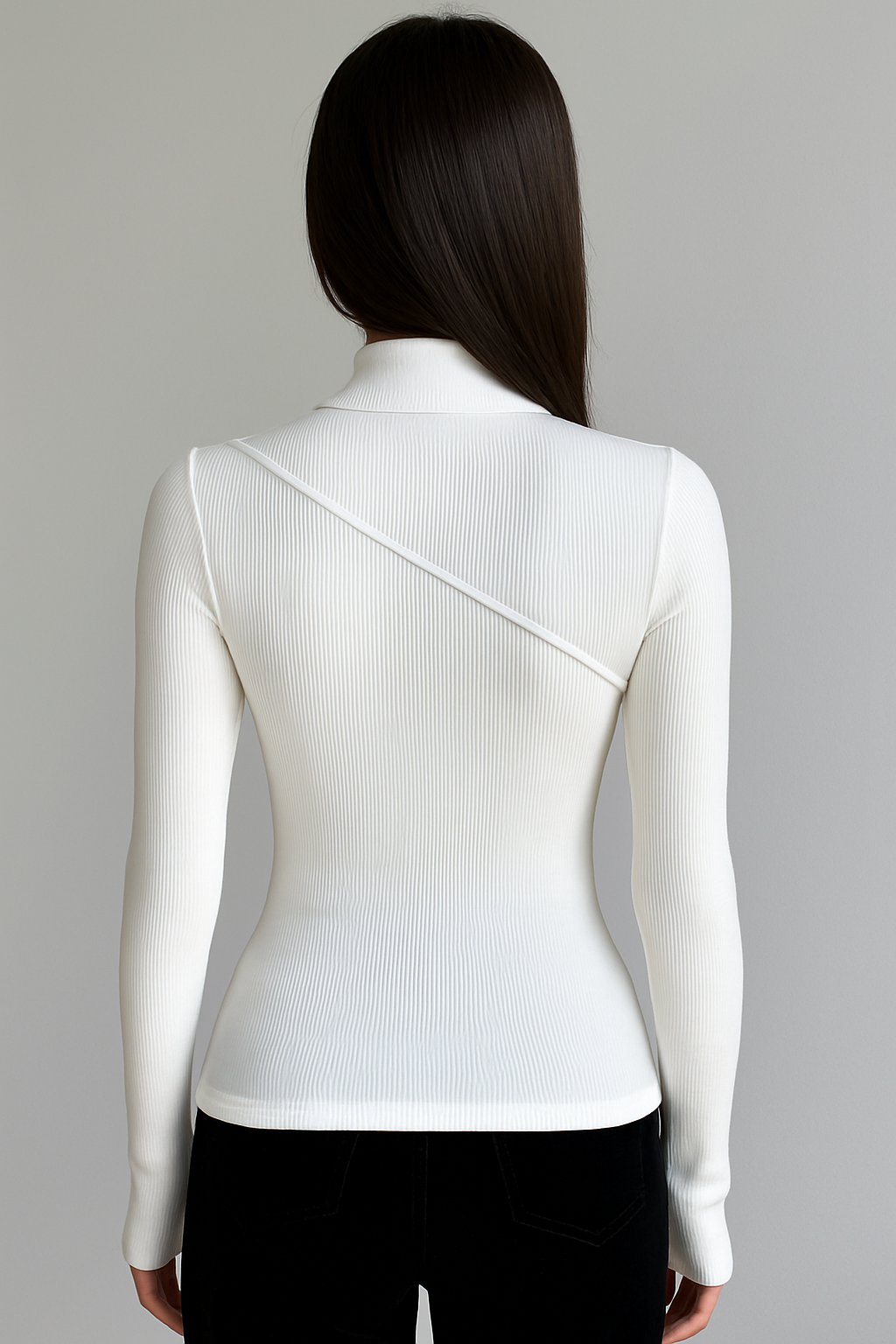 Mock Neck Long Sleeve Top 1