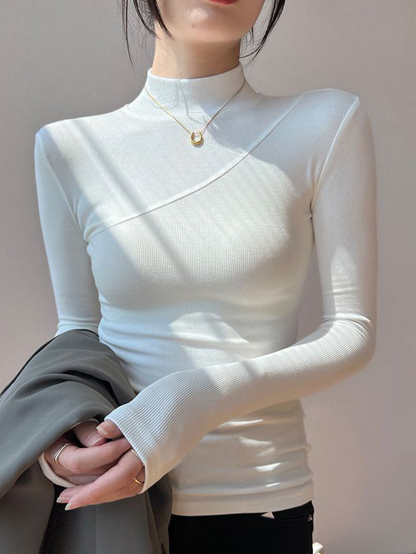 Mock Neck Long Sleeve Top 3