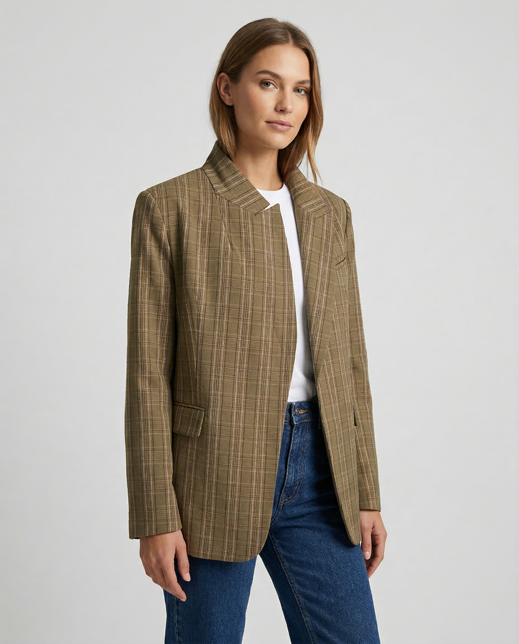 Modern Woman Oversized Blazer – Comfortable Loose Fit with Pockets for Effortless Styling 0