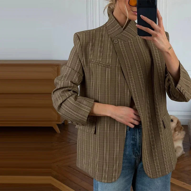 Modern Woman Oversized Blazer – Comfortable Loose Fit with Pockets for Effortless Styling 4