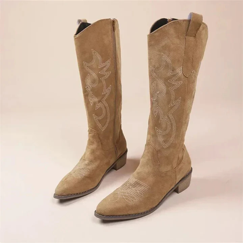 Modern Women’s Knee High Cowgirl Boots 1