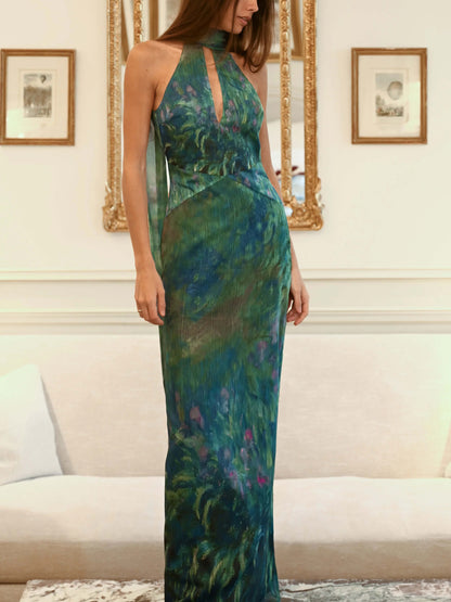 Monet Inspired Maxi Dress 3