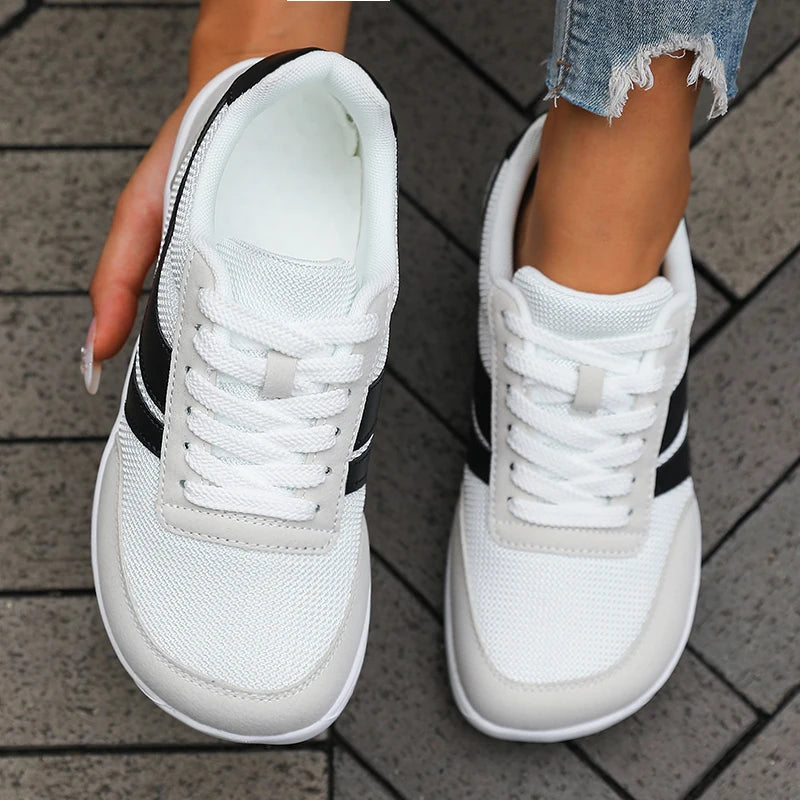 New Wide Toe Women Shoes Casual Versatile Soft Sole Wide Last Shoes Walking Sneakers Breathable Mesh Comfortable Barefoot Shoes 0