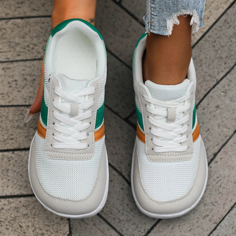 New Wide Toe Women Shoes Casual Versatile Soft Sole Wide Last Shoes Walking Sneakers Breathable Mesh Comfortable Barefoot Shoes 3