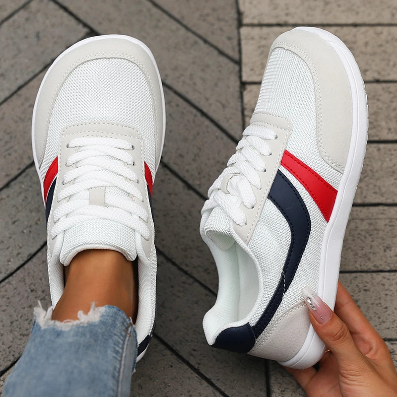 New Wide Toe Women Shoes Casual Versatile Soft Sole Wide Last Shoes Walking Sneakers Breathable Mesh Comfortable Barefoot Shoes 4