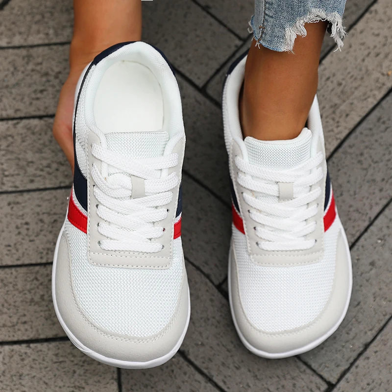 New Wide Toe Women Shoes Casual Versatile Soft Sole Wide Last Shoes Walking Sneakers Breathable Mesh Comfortable Barefoot Shoes 5
