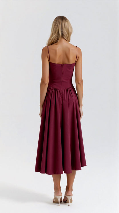 Odette Cute Corset Midi Dress 1