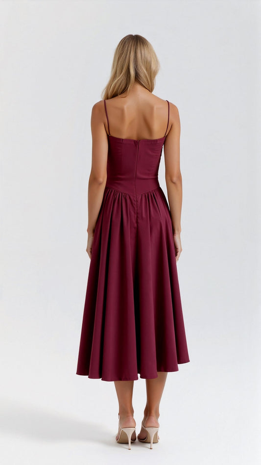 Odette Cute Corset Midi Dress 1