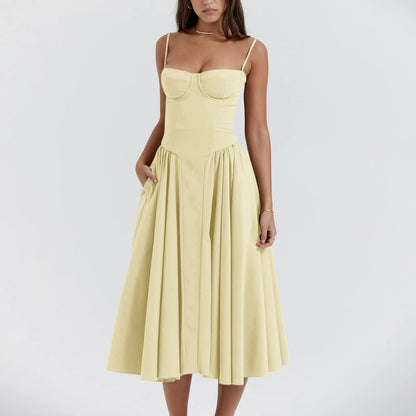 Odette Cute Corset Midi Dress 5