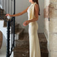 Off-white Wedding Guest Maxi Dress 3