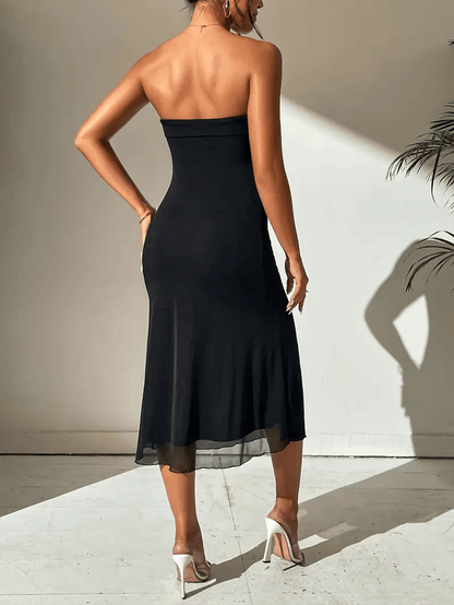 Off Shoulder Cocktail Bodycon Midi Dress 4