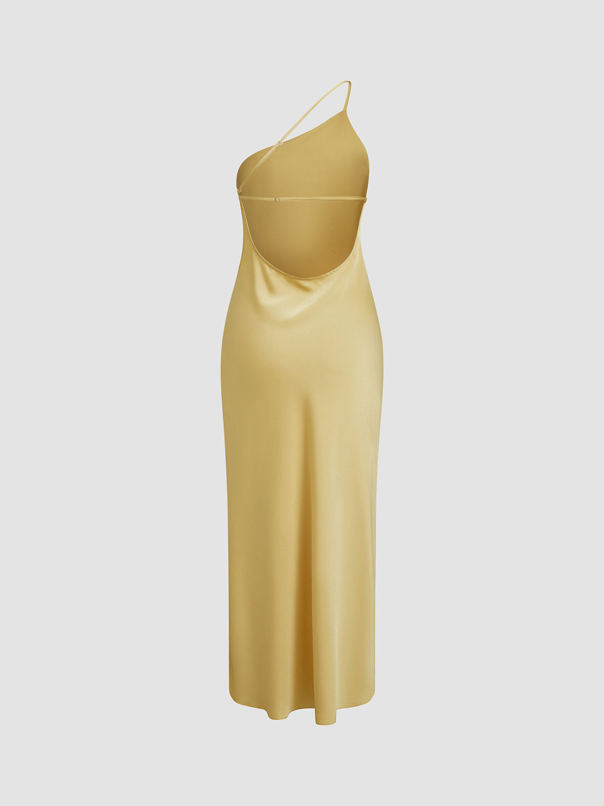 Open Back Satin Maxi Dress 5