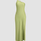 Open Back Satin Maxi Dress 8