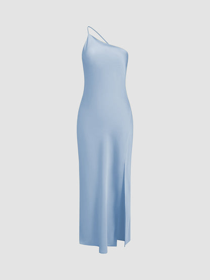 Open Back Satin Maxi Dress 9