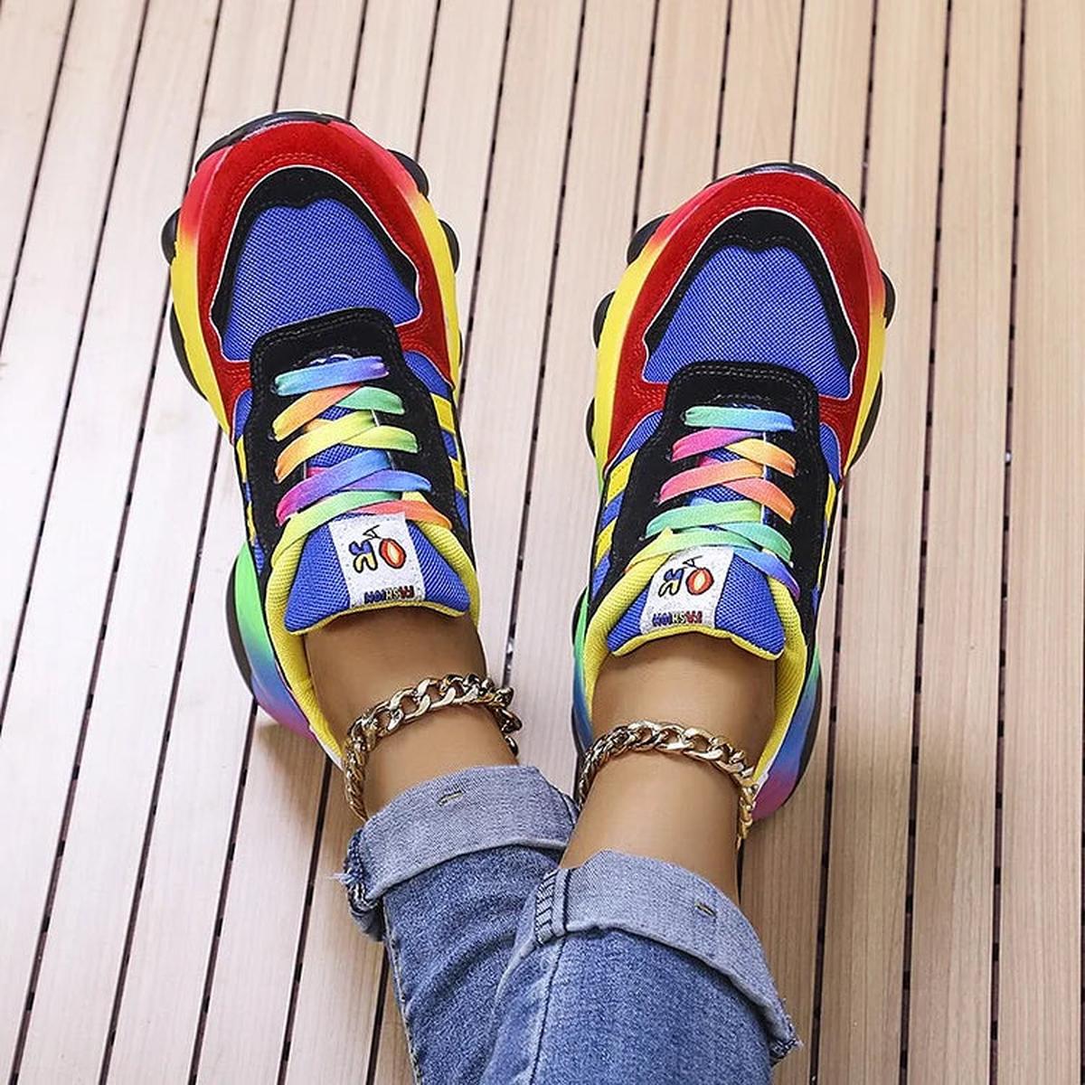 Orthopedic Rainbow Shoes With Arch Support 0