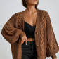 Oversized Cable Knit Cardigan 0