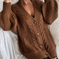 Oversized Cable Knit Cardigan 2