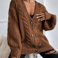 Oversized Cable Knit Cardigan 5