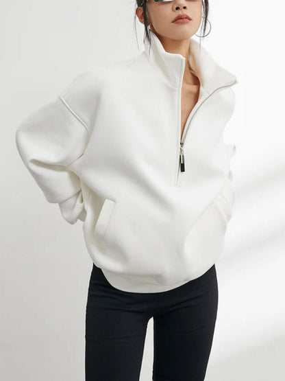 Oversized Half Zip Pullover Hoodie 2