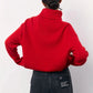 Oversized Red Turtleneck Knit Sweater 3