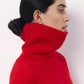 Oversized Red Turtleneck Knit Sweater 6