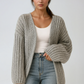 Oversized Sleeve Knit Cardigan 1