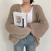 Oversized Sleeve Knit Cardigan 2