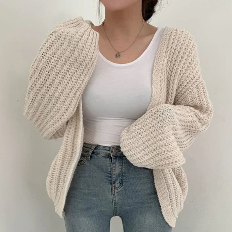 Oversized Sleeve Knit Cardigan 5