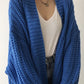 Oversized Split Knit Cardigan 3