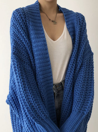 Oversized Split Knit Cardigan 3