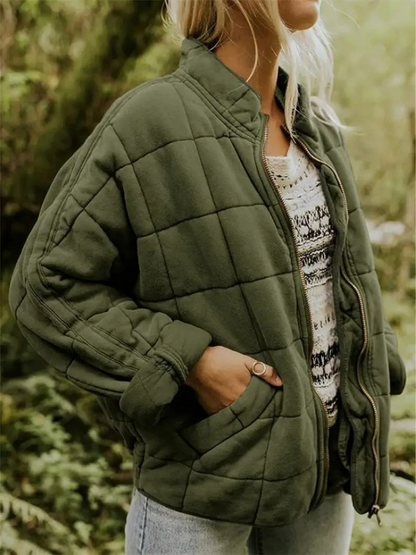 Oversized Transitional thickened women's jacket 9
