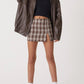 Oversized Women's Leather Bomber Jacket with Zip 4