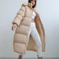 Oversized Women's Quilted Puffer Trench Coat For Women 0