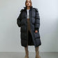 Oversized Women's Quilted Puffer Trench Coat For Women 1