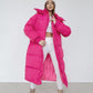 Oversized Women's Quilted Puffer Trench Coat For Women 3