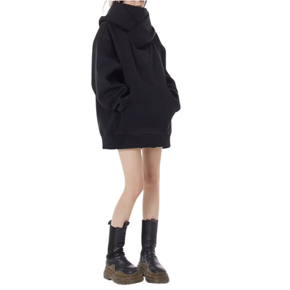 Oversized Women's turtleneck sweatshirt 2