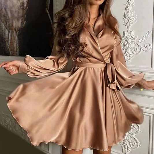 Pauline Satin mini Cocktail Dress 0