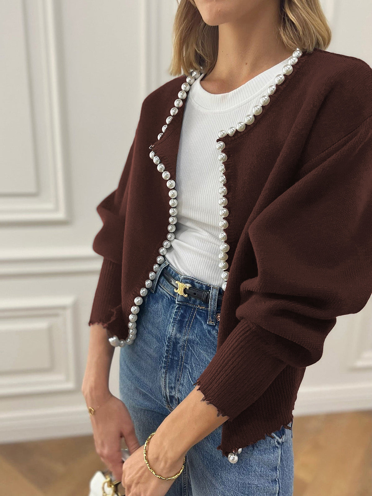 Pearl Trim Cardigan 6