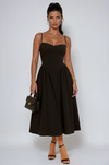 Pleated Skater Maxi Dress 0
